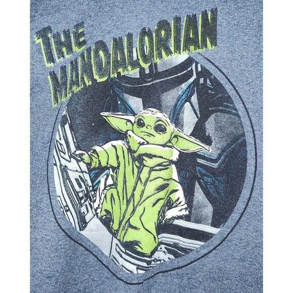 Disney Star Wars Adult Small T Shirt The Mandalorian Baby Yoda Fast Shipping USA - Picture 6 of 13